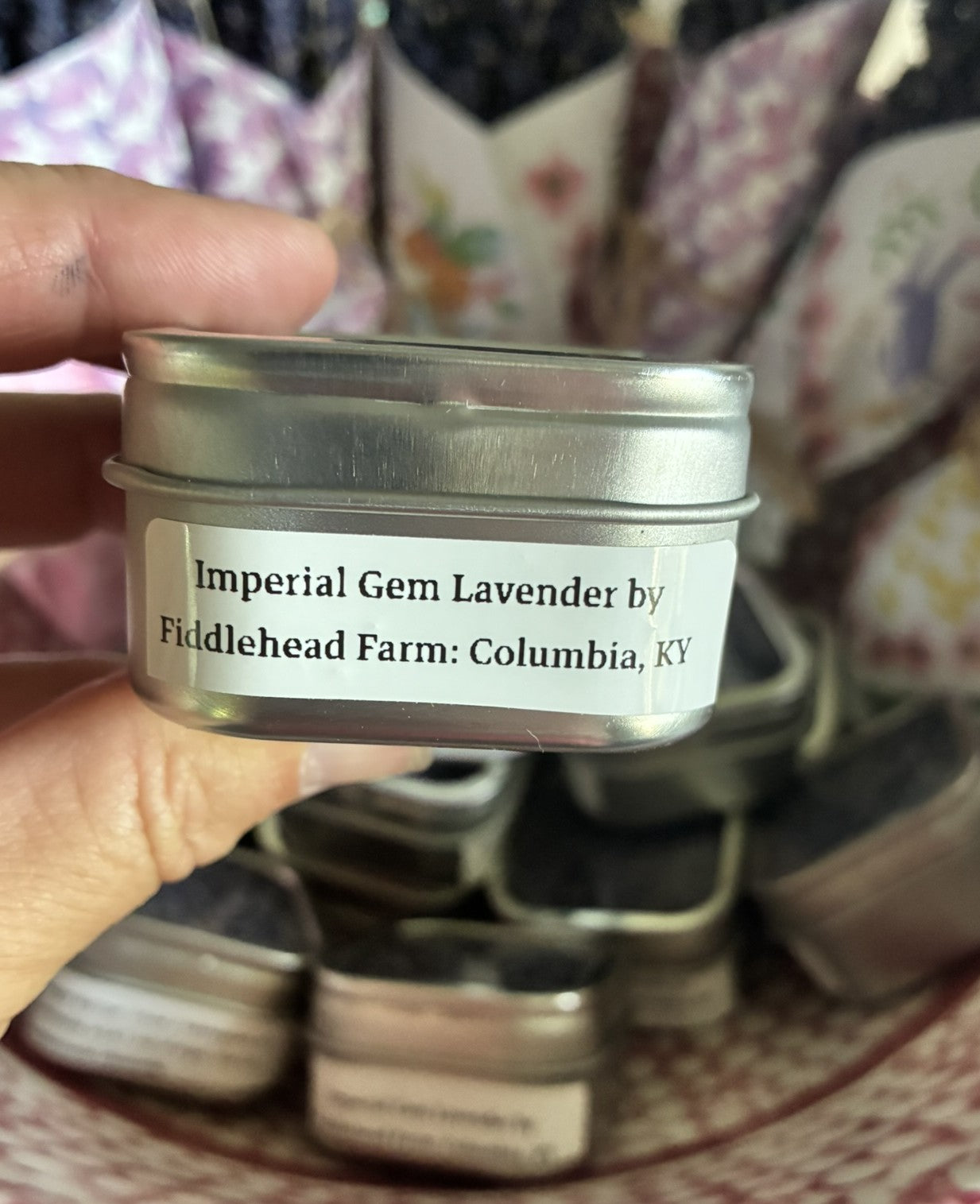 Culinary Lavender in 2-ounce tins.