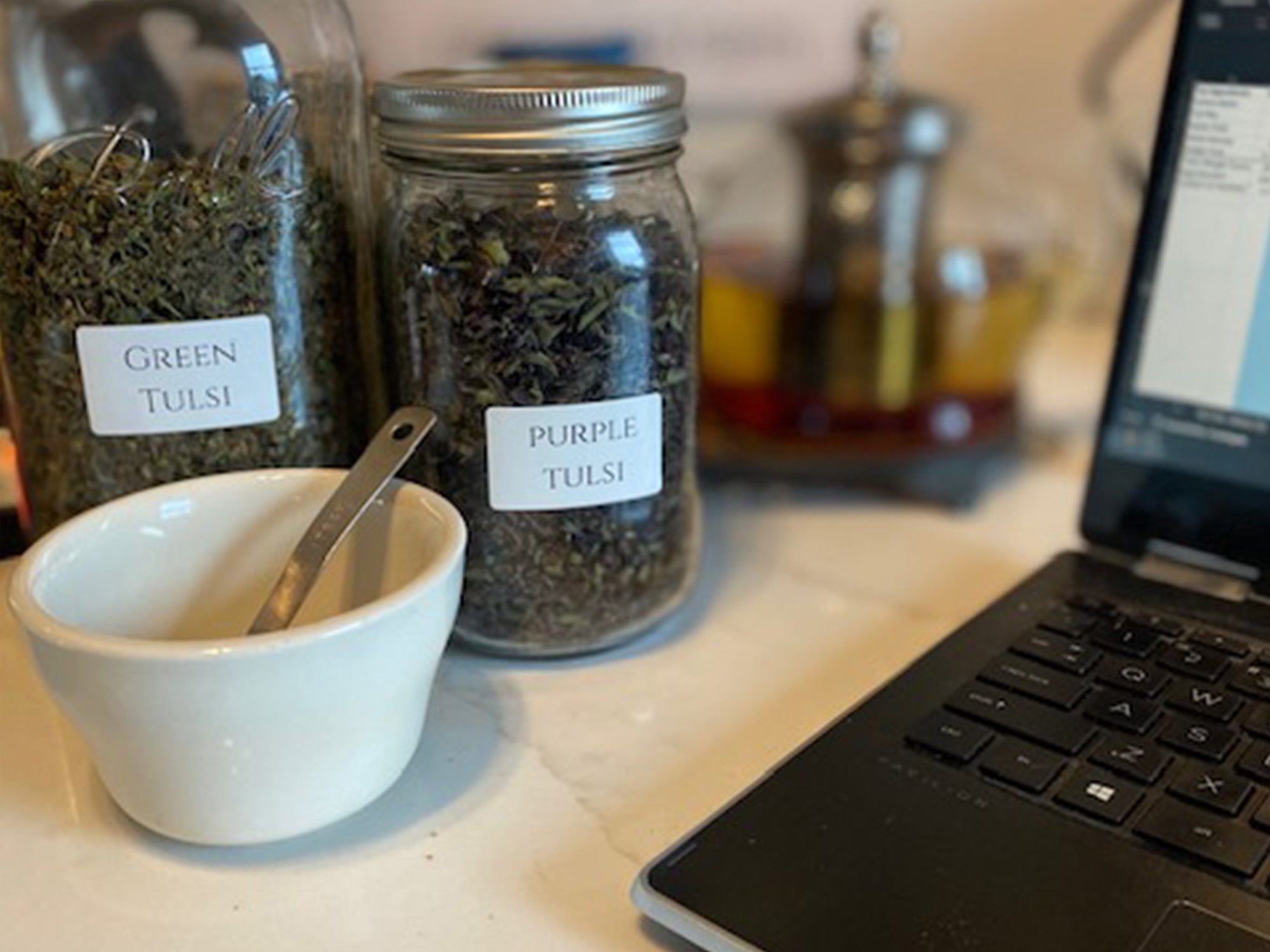 Holy Basil | Loose-Leaf Teas & Infusers | Fiddlehead Farm | Columbia, Kentucky