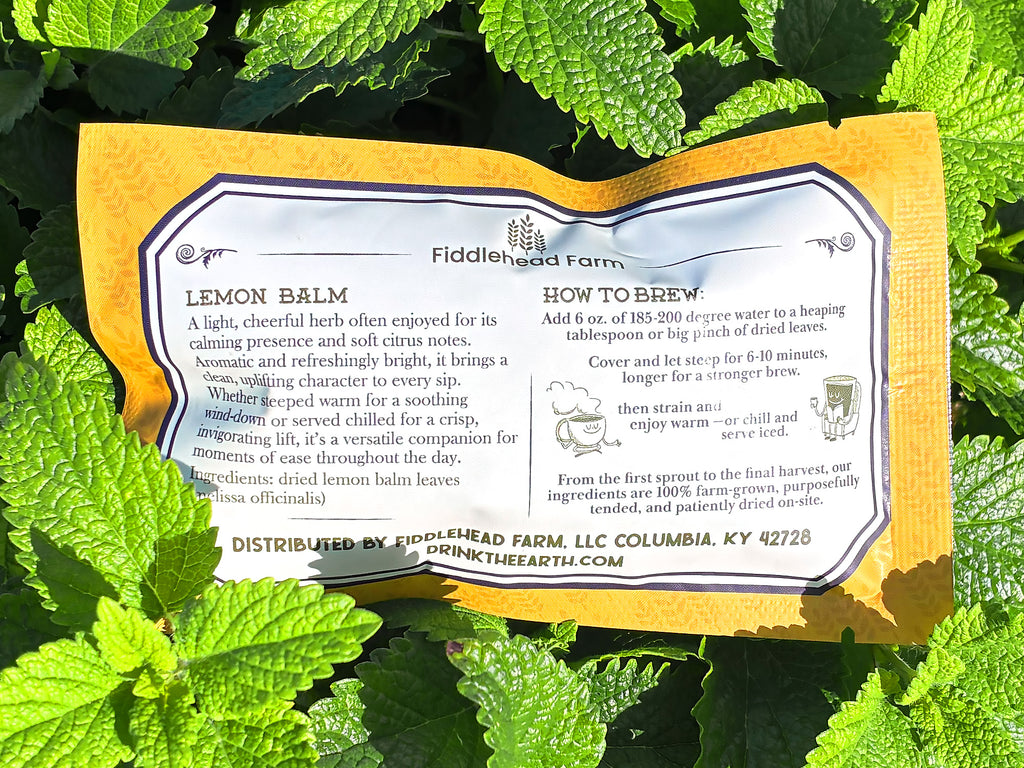 Lemon Balm | Loose Leaf Teas & Infusers | Fiddlehead Farm | Columbia KY