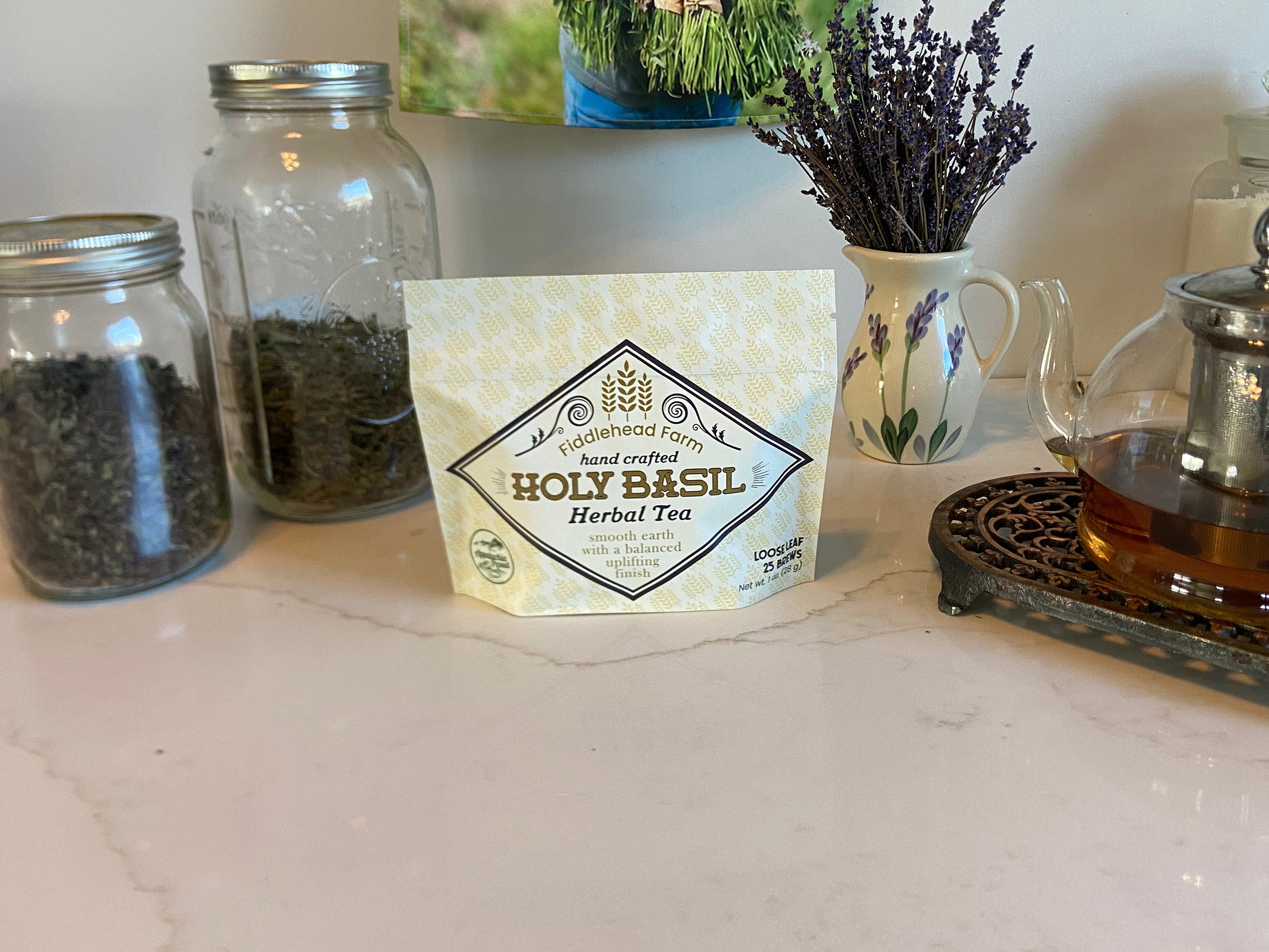 Holy Basil | Loose-Leaf Teas & Infusers | Fiddlehead Farm | Columbia, Kentucky
