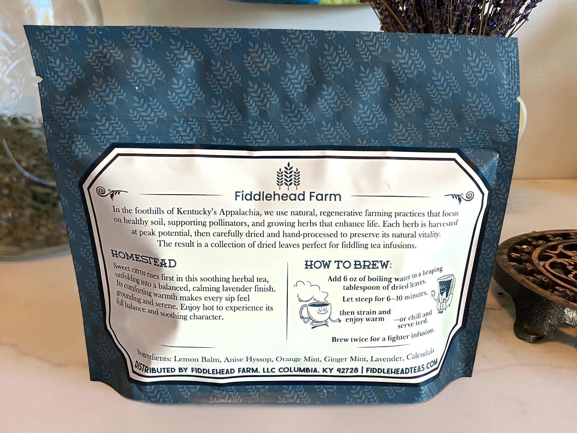 Homestead | Loose-Leaf Teas & Infusers | Fiddlehead Farm | Columbia, Kentucky