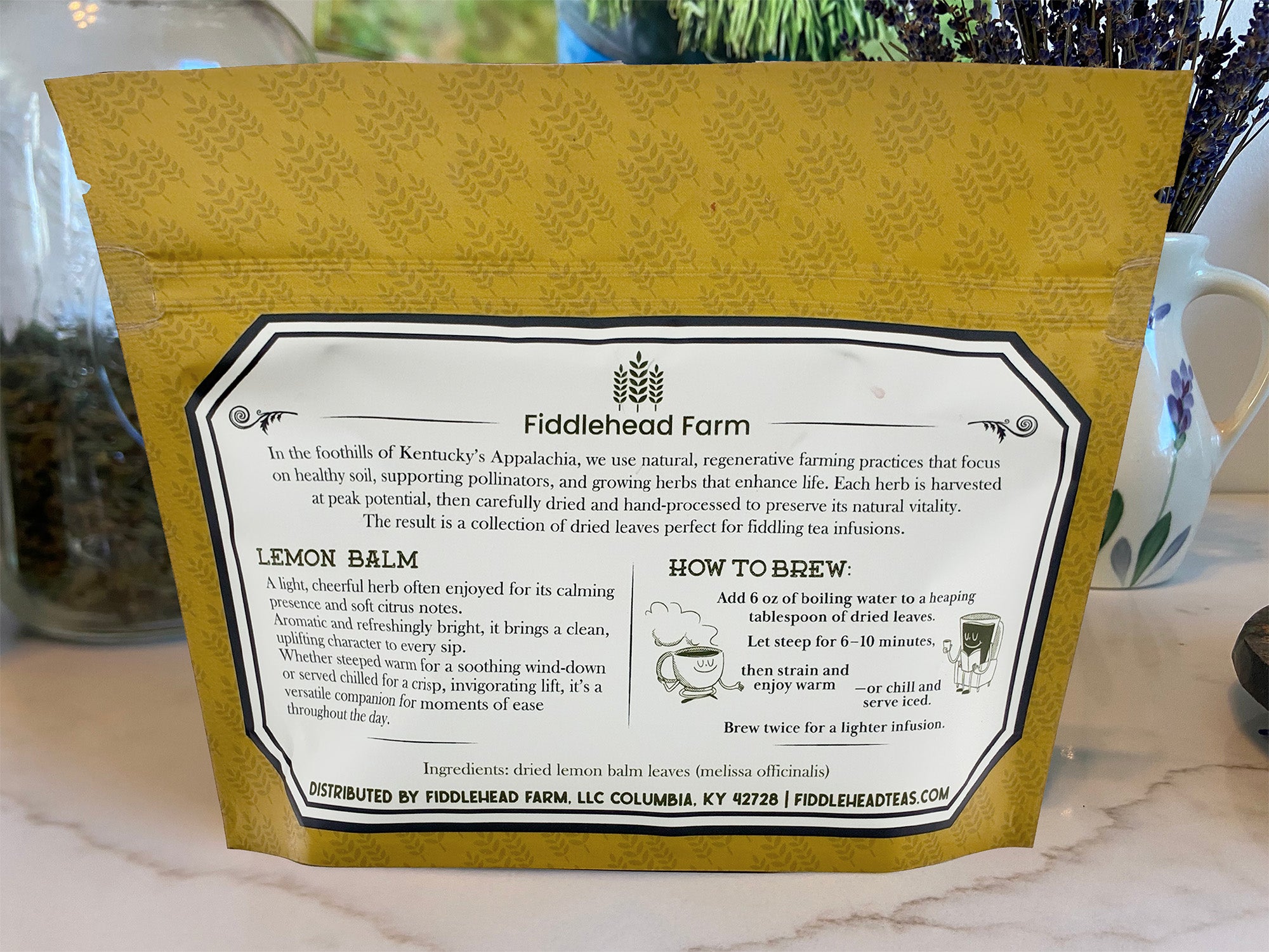 Lemon Balm | Loose-Leaf Teas & Infusers | Fiddlehead Farm | Columbia, Kentucky