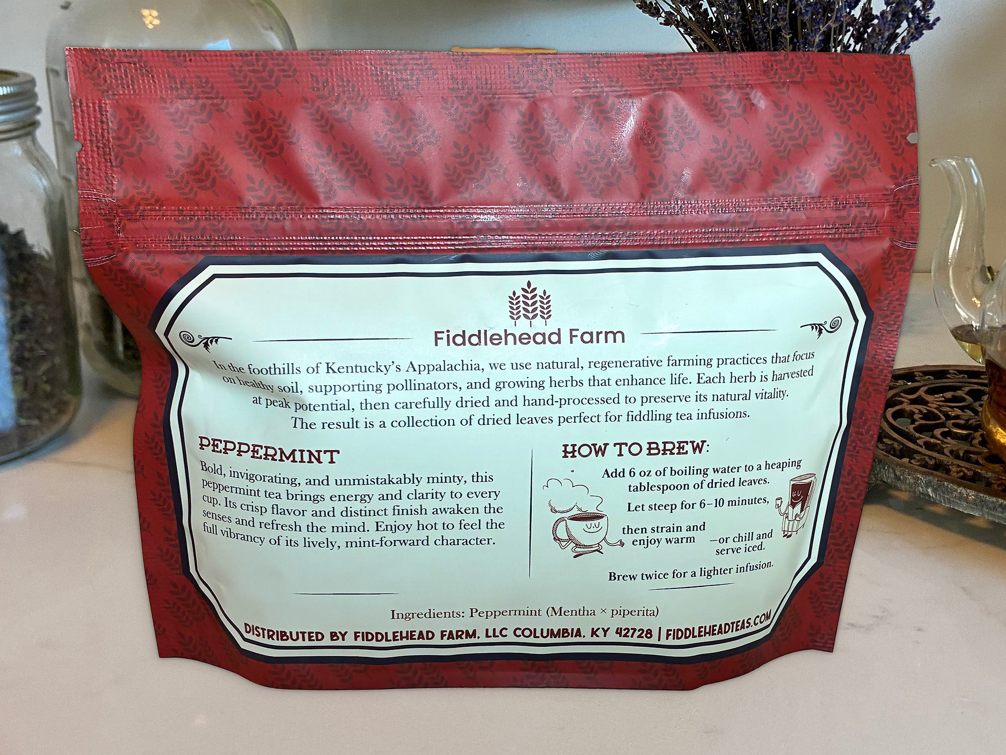 Peppermint | Loose-Leaf Teas & Infusers | Fiddlehead Farm | Columbia, Kentucky