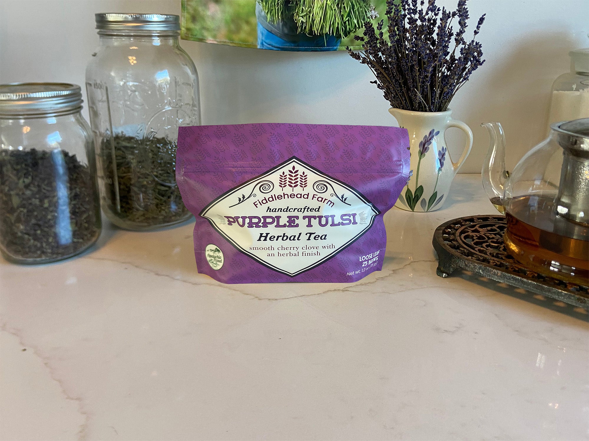 Purple Tulsi | Loose-Leaf Teas & Infusers | Fiddlehead Farm | Columbia, Kentucky